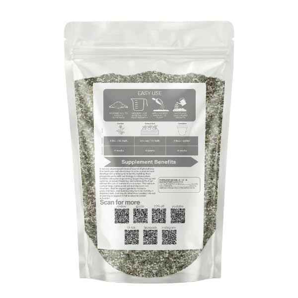 Old Cobblers Farm™ Wicked Organics 0-12-0 Fertilizer - Rock Phosphate - Boosts Roots, Flowering, Fruiting & Soil Health for Gardens (5 lbs | 10 lbs | 15 lbs | 20 lbs) (5lbs)