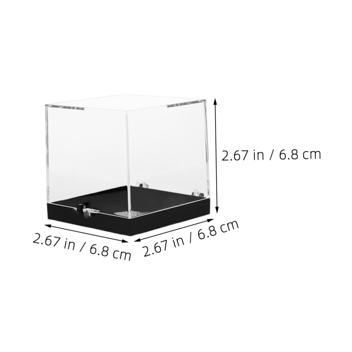 Gatuida 4pcs Specimen Display Boxes for Rock Collection Clear Display Box for Mineral Specimen Small Display Box for Jewelry Sample, Stone Collection Box