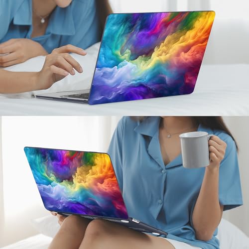 Funda MacBook Neo 2026 13 Rainbow Cosmic diseño ligero con policarbonato 7