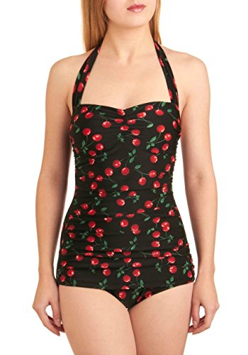 Esther-Williams-Pinup-Black-Halter-Cherries-One-Piece-Swimsuit-4