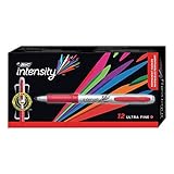 BIC Intensity Permanent Markers, Ultra Fine Point, Red, 12-Count (packaging may vary)