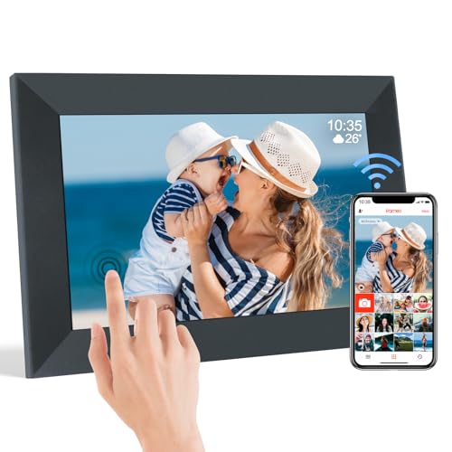 TSITSC Digital Photo Frame WiFi, 10.1 Inch Digital Picture Frame,1280 * 800 IPS Touch Screen HD Display Digital Frame Built in 32GB Memory, Auto-Rotate, Share Photos and Videos via Frameo app