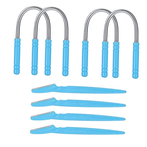 BESTYASH 4pcs Facial Hair Removal Set Eyebrow Trimmer Face Hair Remover Tool Gentle Epilator for Smooth Skin No Chemicals for Women