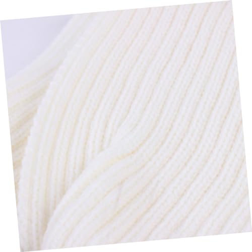 Cartoon Knitted Winter Scarf for Soft Warm Shawl Wrap Protection present for Boys Cold Weather White3