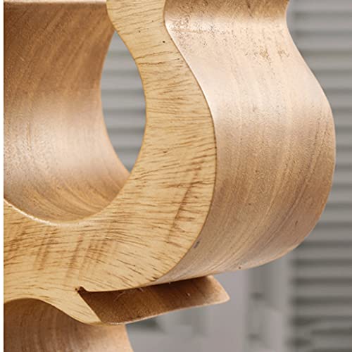Soporte para botellas de vino de madera maciza tallada a mano miniatura 4