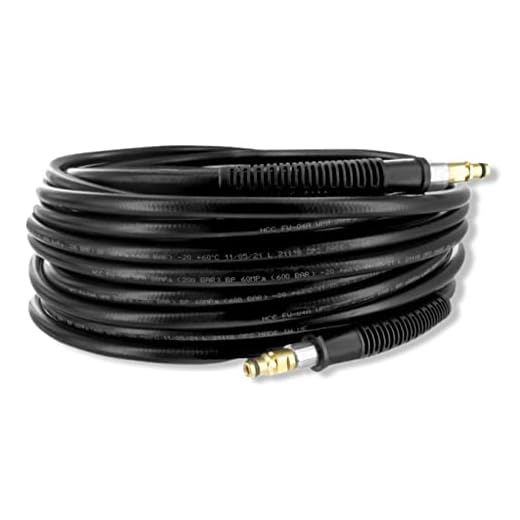 M&M Smartek Högtrycksslang för/kompatibel med Kärcher högtryckstvätt K2 K3 K4 K5 K6 K7 Home & Garden Series från tillverkningsår 2008 dubbelsidigt klick Quick Connect plug-in system som 2,641-721.0 (30 meter)