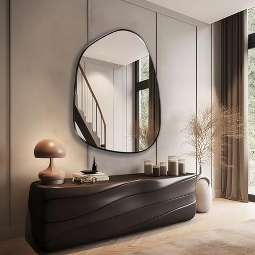 KT WALL ART Asymmetrical Wall Mirror | Large Irregular Wall