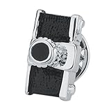 Modische und schöne emaille kamera design brosche für männer und frauen