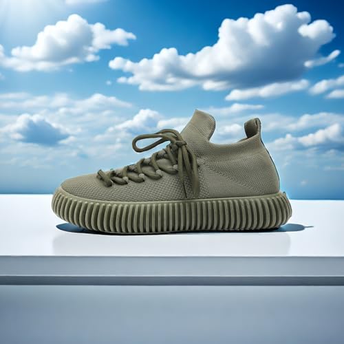 Men's Solid-Color Canvas Shoes, Comfortable Rubber-Soled lace-up Shoes3