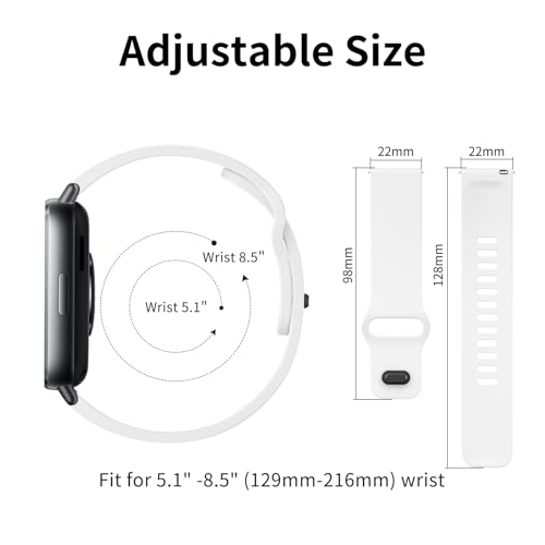 Image of Tobfit Solicone Strap Compatible with Redmi Watch 5 Active, Sport Waterproof Replacement Strap for Redmi Watch 5 Lite /Active band