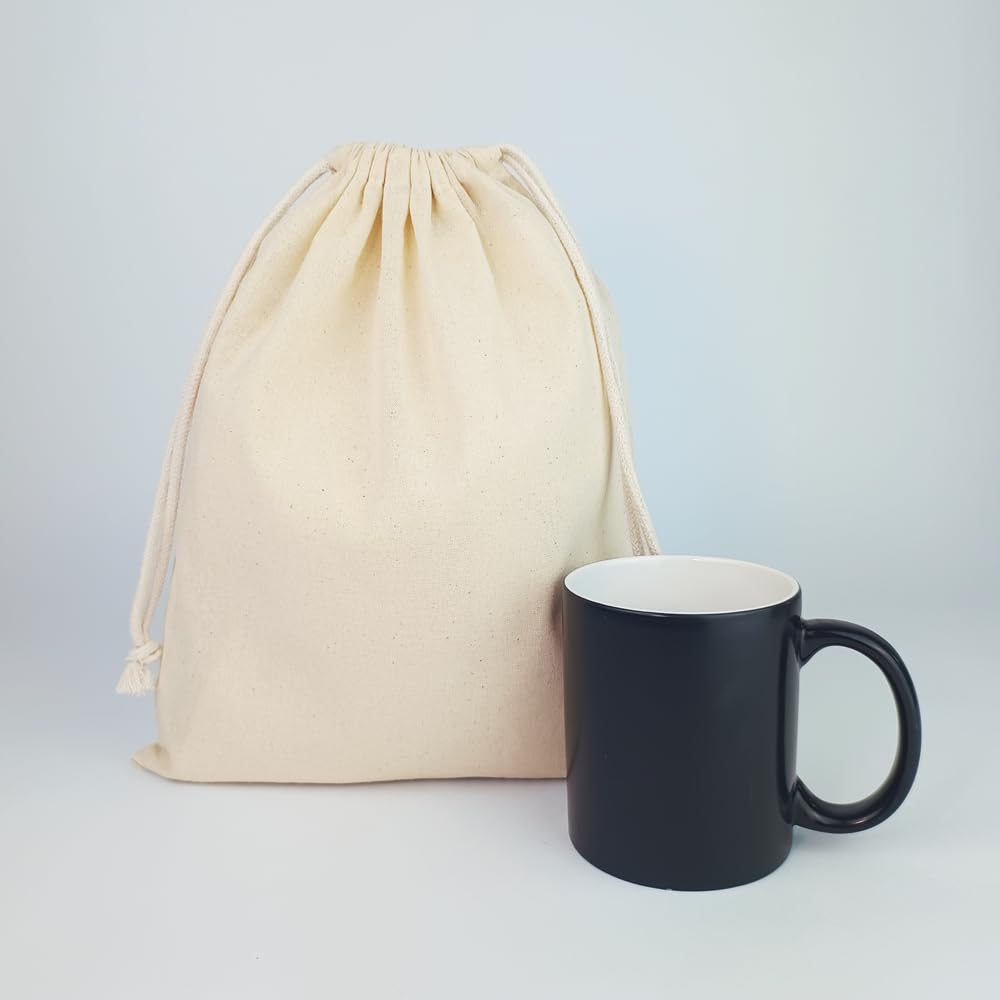 Cottonbagjoe (10, 25, 100, 250) Baumwollbeutel mit Kordelzug 25 x 30 cm – OEKO-TEX® STANDARD 100 Stoffbeutel als Aufbewahrungsbeutel für Reisen, Geschenke & Organisation