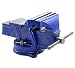 Produktbild uyoyous Schraubstock 150mm Spannweite für Werkbank 360° drehbar Gusseisen Rostschutz Amboss Tischschraubstock mit Fixierbarer Sockel für Holzbearbeitung, Metallbearbeitung