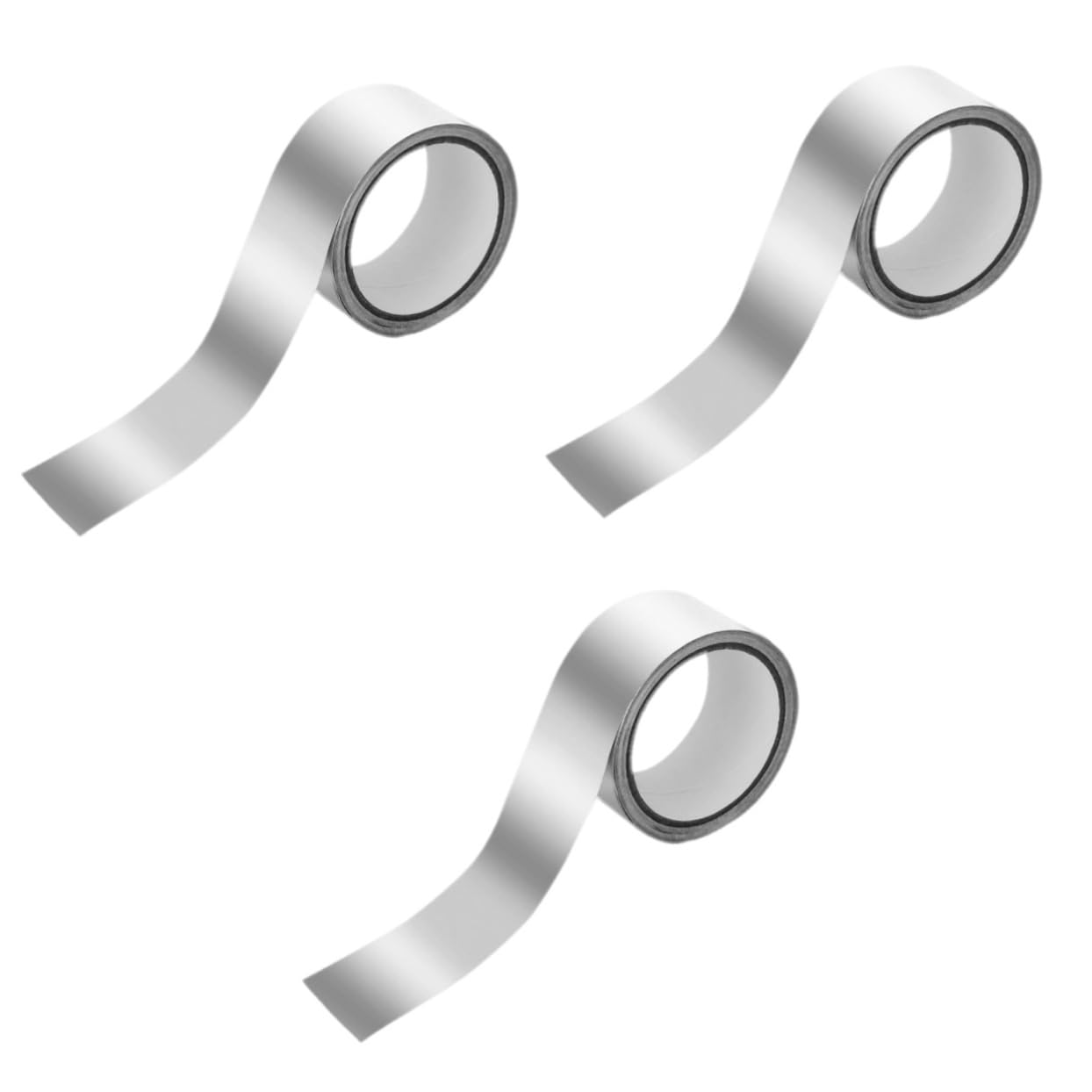 Cinta Adhesiva De Aluminio Para Sellar Ventanas 3 Rollos Resistente A Altas Temperaturas Para Reparación De Telas Conductora Eléctrica Gruesa Adhesiva Aislante Para