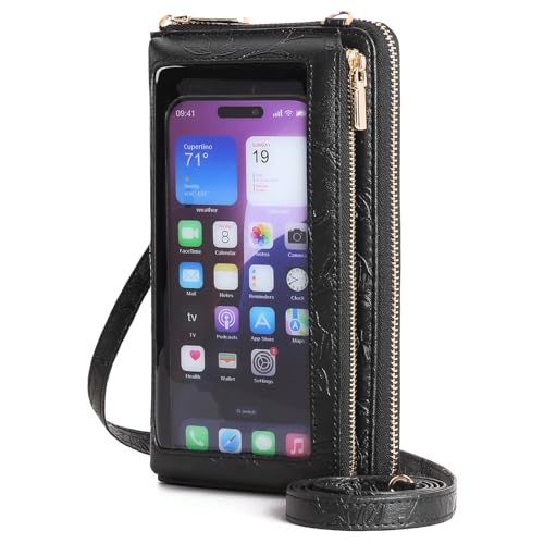 Image of GOIACII Phone Purse Crossbody Bags for Women Small Travel Wallet Touch Screen RFID Blocking