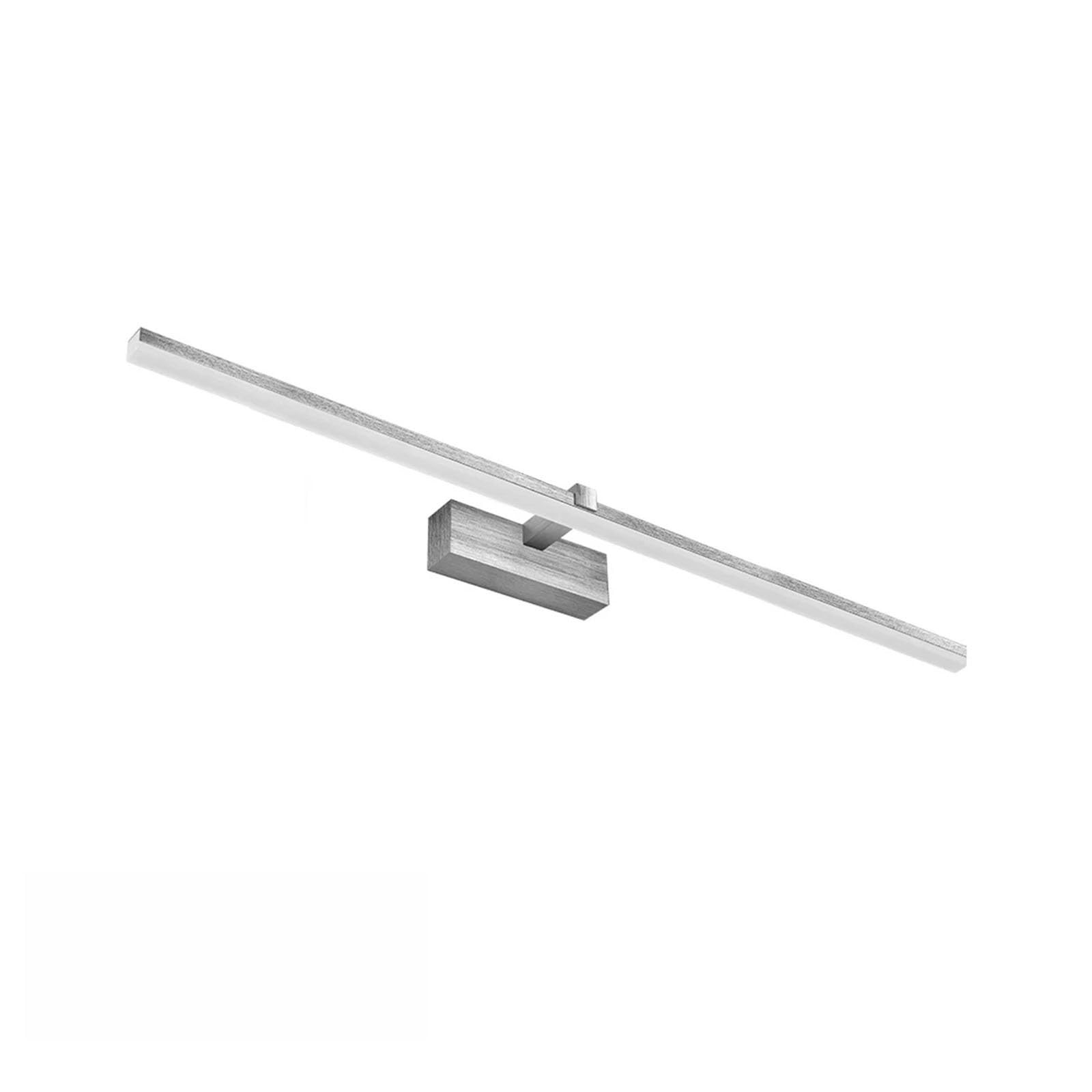 Applique LED Salle de Bain Design Moderne Luminaire Étanche Argent 12W Haute Clarté