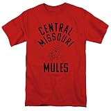 University of Central Missouri Official One Color Mules Logo Unisex Adult T-Shirt, One Color Mules Logo, Large