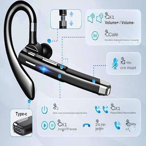 Écouteurs traducteur en temps réel Bluetooth avec réduction de bruit active - 4