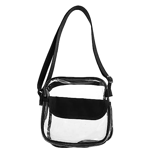 VERDANVERSE Bolso Playa Transparente de PVC para Mujer Bolsa Crossbody Ligera y Resistente para Viaje Compras y Diario Playa Sauna y Salidas