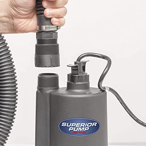 Superior Pump 91250 1800Gph Thermoplastic Submersible Utility Pump thumb #7