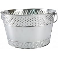 Bemonew Cubos para Bebidas para Fiestas, Tina Galvanizada de 8 L