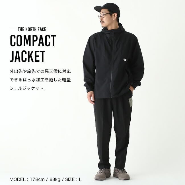 新品未使用】ノースフェイス コンパクトジャケット ブラック L