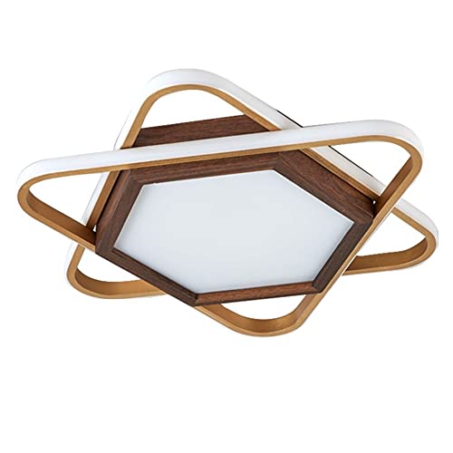 Plafonnier LED moderne hexagonal MESKEL ultra-mince de 50cm pour sublimer votre chambre