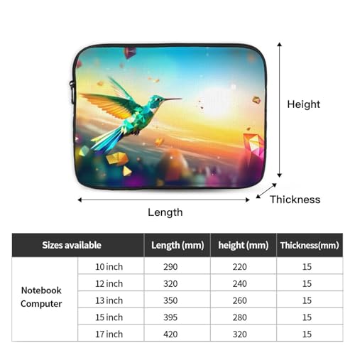 Diamond Cut Bluebird Laptop Sleeve Case 15 Inch Suitable For Notebook Computer Tablet Traveling Carrying Simple Case4
