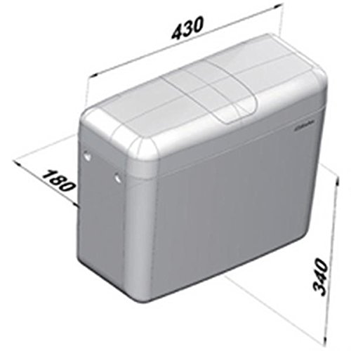 Réservoir WC - F 6000 - Clara - Bas - Double Débit - Leroy Merlin