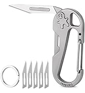 Mini Titanlegierung Schlüsselanhänger Karabiner Tasche Klappmesser