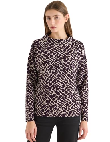 T-shirt imprimé avec boutons femme col tunisien coton confort