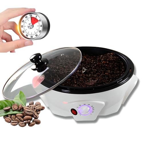 Toster do ziaren kawy - Elektryczny ekspres do palenia 800 g, 1200 W z timerem, regulacja temperatury od 0 do 240 ℃, nieprzywierająca do użytku domowego i kawiarni.
