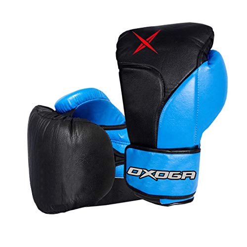 レア　YOKKAO ボクシンググローブ 8oz ブラックブルー 年末のプロモーション特価！ ボクシンググローブ レア YOKKAO 8oz 本革