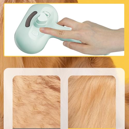 Spritz Defur pente para gatos, spritz defur pente para cães | Brusco de gato de carregamento USB com