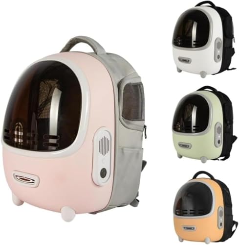 犬 猫用キャリーバッグ 軽量 内蔵温湿度計 換気機能付き 通気性 8kg対応 人間工学に基づいた設計 お出かけバック 散歩 旅行 花見 小型犬用 ペット ペットリュック バック 猫 犬 いぬ ねこ 通院 (ピンク)