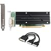 Quadro NVS 290 PCI-E x 16, 256MB GDDR2, with Full and Half Size Brackets for Windows XP, 7, 8, 8.1, 10 Non-UEFI only, Dual DVI Adapter, Good for Replacement,