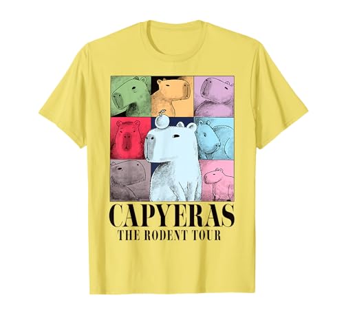 Capyeras Rodent Tour Cute Capybara Art T-Shirt