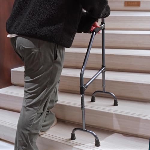 EASACE Stair Climbing Assist Cane,Adjustable Stair Cane for Walk Up and Down Stairs,Elderly Stair Lift Assist Devices for Senior Walkers