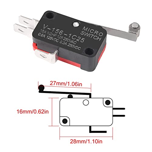 Micro fin de course SPDT action rapide pour réparer vos interrupteurs de machine - 6