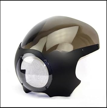 Motorcycle Screen 5-3/4" Headlight Drag Viper Classic Front Fairing Windshield For Kawa&saki For Hon&da For Yam&aha For Suz&uki CB KZ GT XS RD SR