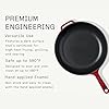 Made In Cookware | Enameled Cast Iron Skillet (Red) | Exceptional Heat Retention & Durability | Professional Cookware | Crafted in France | Induction Compatible #1