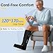 Comfytemp Cordless Air Compression Leg Massager for Circulation and Pain Relief FSA, Portable Foot and Calf Compression Boot for Swelling, HSA Eligible, Ideal for Mom Dad (1 Pack, Fits Calf 13