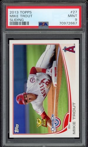 2013 Topps Mike Trout Sliding #27 (PSA 9)