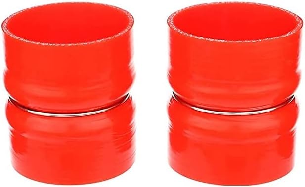 Heavy Duty Silicone Intercooler Hose Boot Kit Compatible with 2003-2007 Dodge Ram Pickup 5.9L Cummins Diesel Provides Resistance to Heat, Pressure, Fuel, and Oil (Red)
