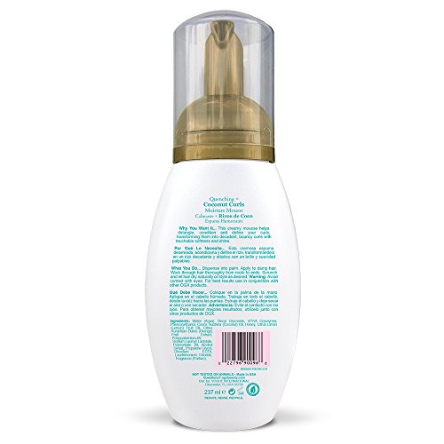 Ogx Quenching + Coconut Curls Frizz-Defying Moisture Mousse, 8 Ounce #TOP1