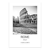 Schwarz-Weiß-Stadt Reise Rom Poster Drucke Wand Kunst 