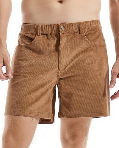 AIMPACT Mens Corduroy Jean Shorts 5