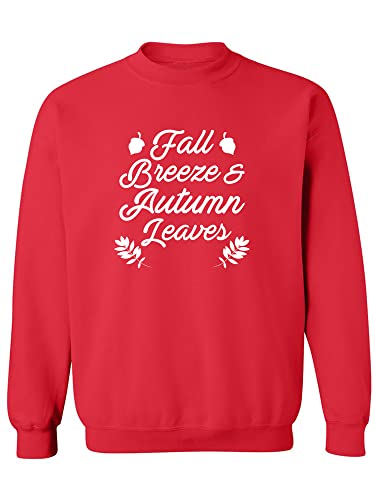 zerogravitee Fall Breeze & Autumn Leaves Crewneck Sweatshirt