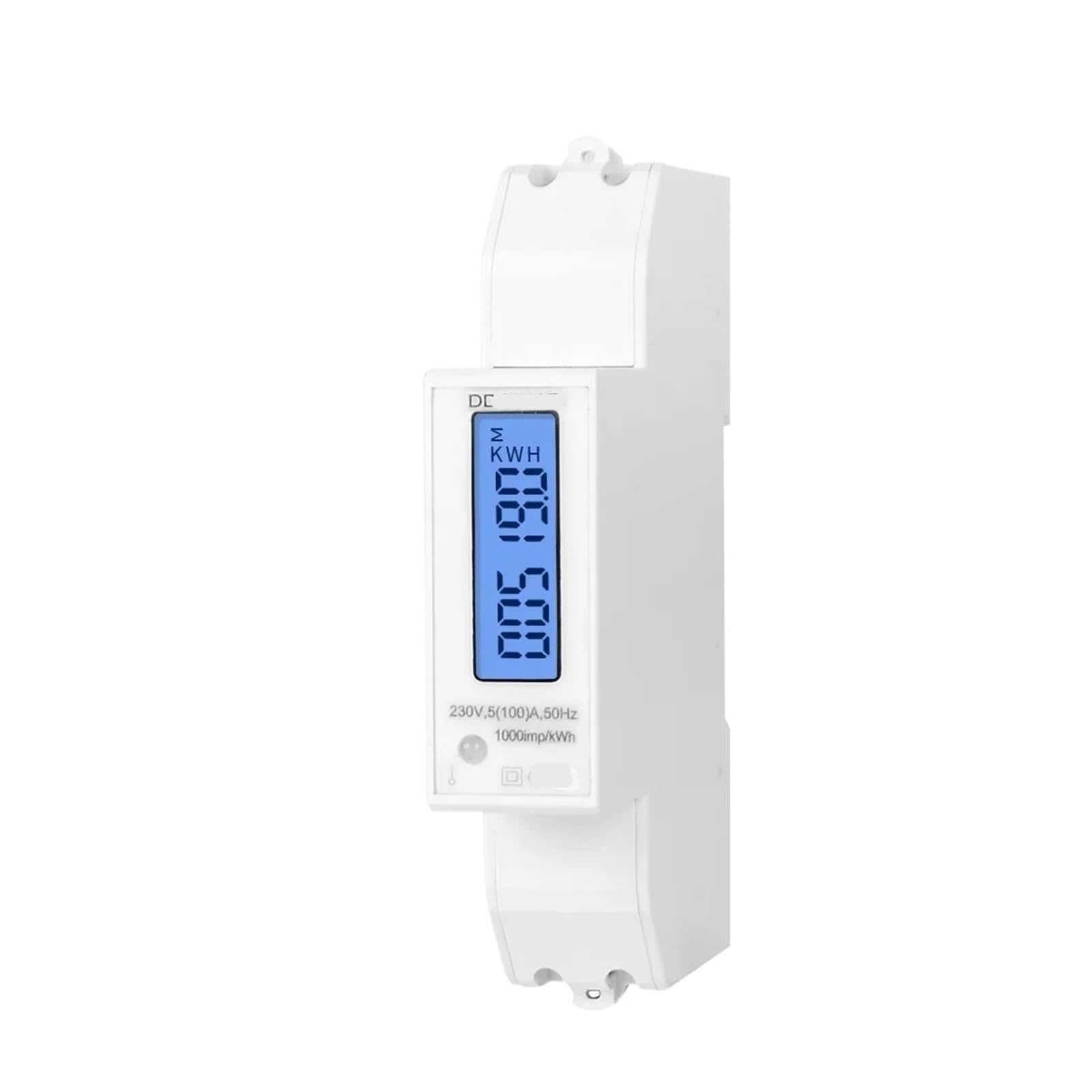 Compteur d'énergie monophasé 100A avec rail DIN et sortie RS485 pour réseau AC 220V