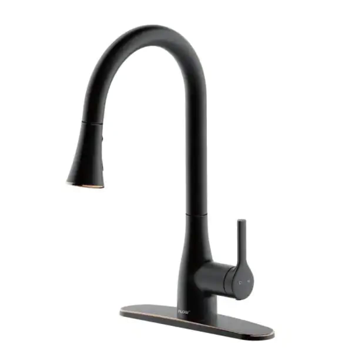 Flow Classic Series SingleHandle Standard Kitchen Faucet in Oil Rubbed