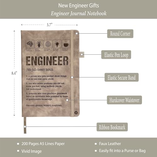 Journal d'ingénieur pour étudiant en sciences carnet de notes A5